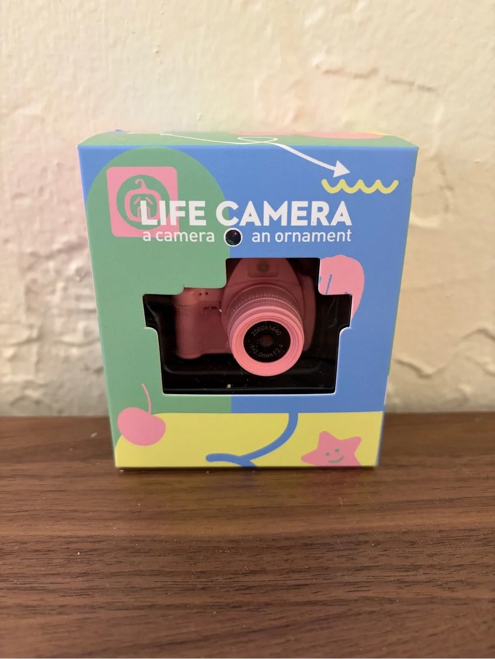 Mini Digital Camera Pink Retro Style HD Camera with Box SD Card & Keychain